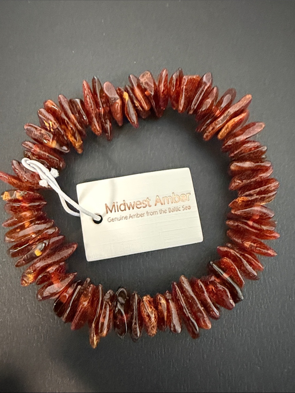 Midwest Amber | Genuine Natural Baltic Sea Amber Stretch Bracelet